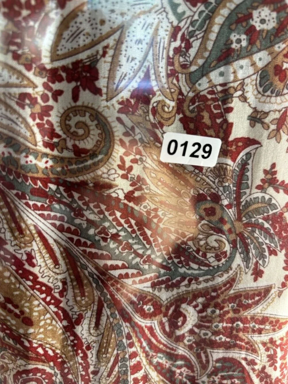 Paisley Print Bell Sleeve Tunic Top Open Back & Criss-Cross Detail Boho Style - Picture 10 of 10